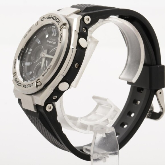 CASIO G-SHOCK GSTEEL GSTS3101A Black Silver Resin/Stainless Steel Men's Watch